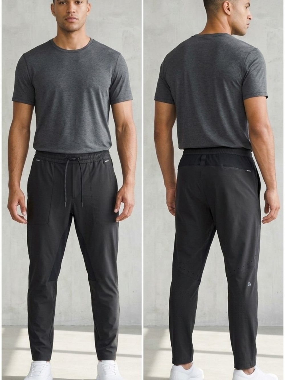 lululemon athletica Men's Charcoal/Black Joggers